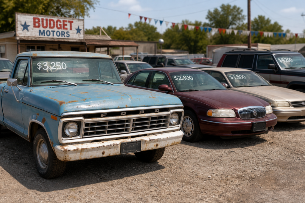 used & second hand vehicles (any age)